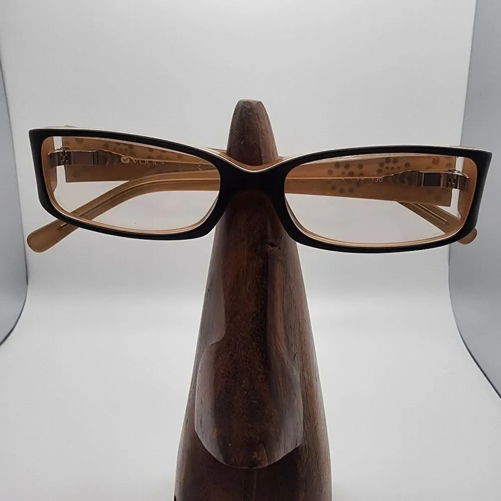 Vogue Brown, Tan, & Gold Prescription Glasses Frames